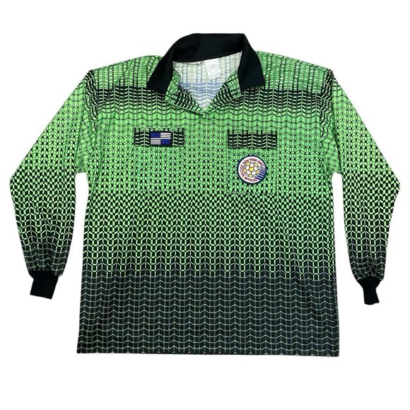 Lot of 4 OFFICIAL SPORTS Yellow Green NISOA New York Soccer Referee Jerseys XL L - Picture 8 of 12
